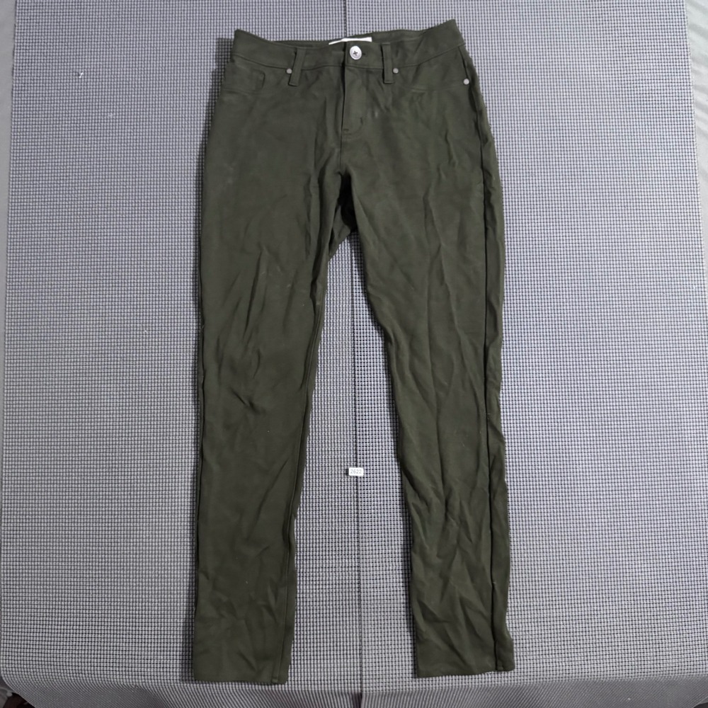 Calvin Klein Jeans Womens Size 4 Olive Green Legging Pants Slim Fit